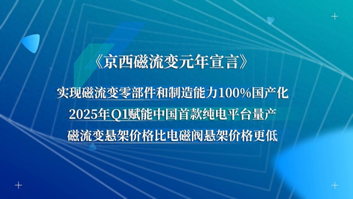 京西集團(tuán)第四代MagneRide?磁流變懸架國產(chǎn)，磁流變元年啟航